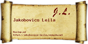 Jakobovics Leila névjegykártya